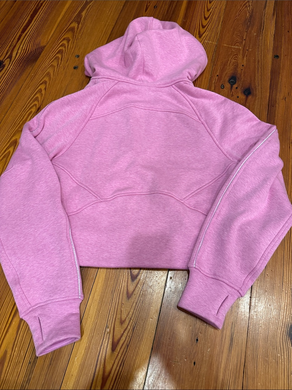 lululemon athletica Heathered Pink Half-Zip Hooded Pullover - Picture 6 of 6